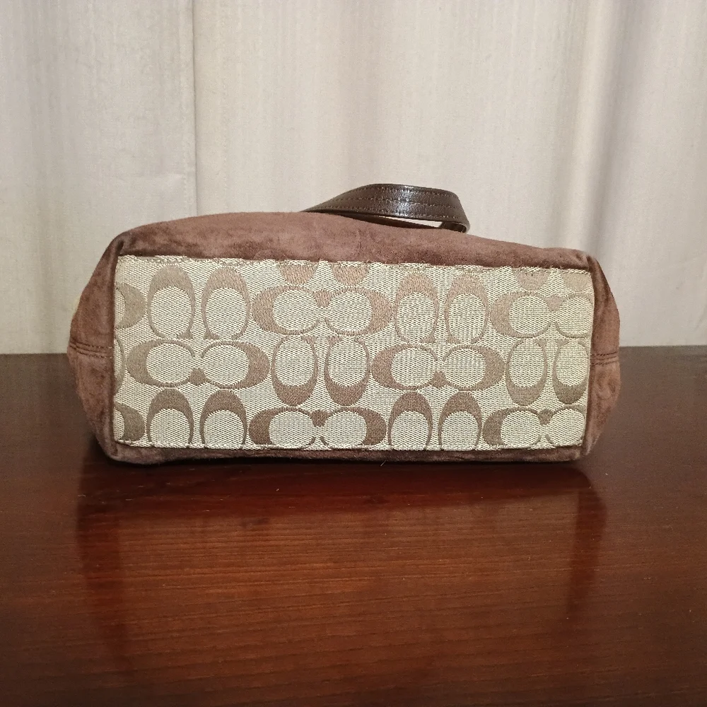 Coach Pierced East West Patchwork Tote